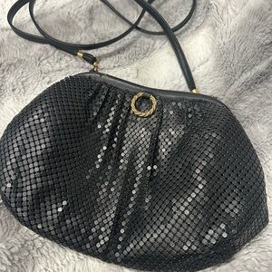 Vintage Black Black Mesh Women's Bag